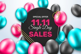 生日背景 节日气球