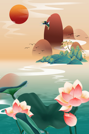 手绘城市 城市地标