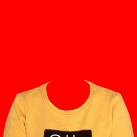 女款圆领证件照素材