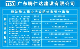 扬尘公示牌
