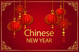 牛 新年展板背景