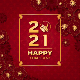 牛 新年展板背景