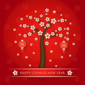 牛 新年展板背景