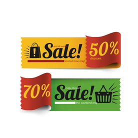 售卖打折标签