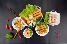 火锅配菜丰富多彩