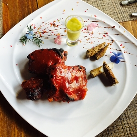 慢烤一品骨配鲜山药