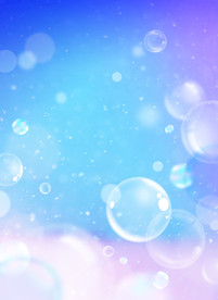 彩色背景彩色泡泡蓝色背景