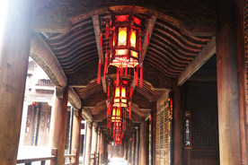 古代建筑里的灯笼