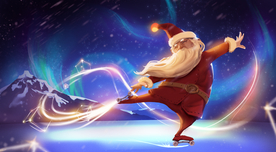 圣诞老人卡通插画背景海报素材