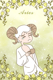 小王子与玫瑰之白羊座插画