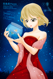 唯美梦幻双鱼座女神美女