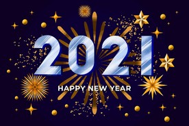 2021 新年展板背景