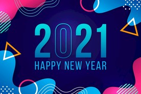 2021 新年展板背景