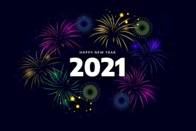 2021 新年展板背景