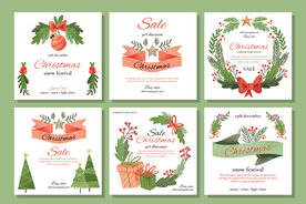 圣诞节促销卡片