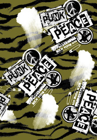 抽象斑马纹字母