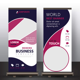 X展架模板 易拉宝