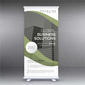 X展架模板 易拉宝