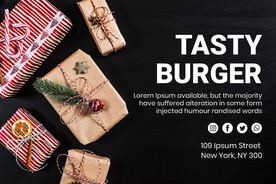 圣诞节礼物盒拍摄