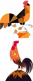 鸡 矢量