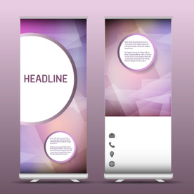 X展架模板 易拉宝