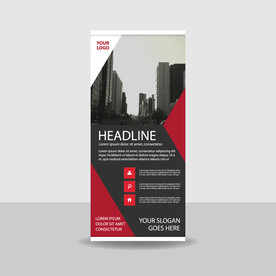 X展架模板 易拉宝