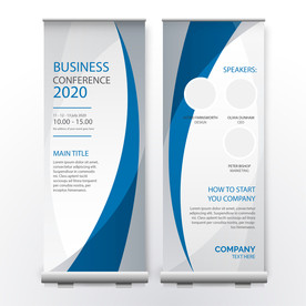 X展架模板 易拉宝