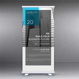 X展架模板 易拉宝