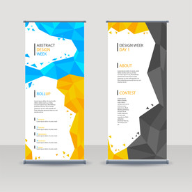 X展架模板 易拉宝