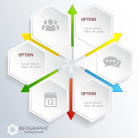 信息图模板 流程