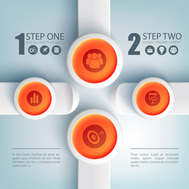 信息图模板 流程