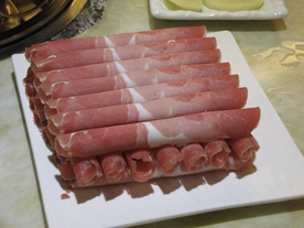 火锅新鲜羊肉卷