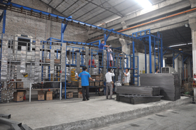 工厂铁栏自动烤漆生产线