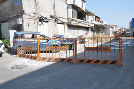 市政排水改造工地护栏工地现场