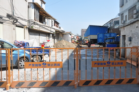 市政排水改造工地护栏工地现场