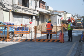 市政排水改造工地护栏工地现场