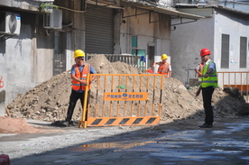 市政排水改造工地护栏工地现场