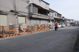 市政排水改造工地护栏工地现场