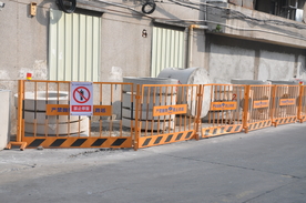 市政排水改造工地护栏工地现场