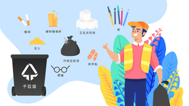 垃圾分类插画