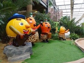 可爱卡通人物雕塑