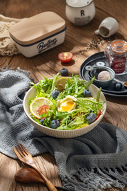 沙拉美食食材背景海报素材