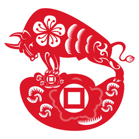 年画牛 剪纸牛