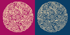 圆形底纹 中国风 传统