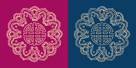 圆形底纹 中国风 传统