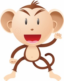 卡通猴子