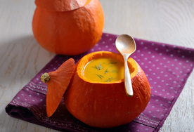 南瓜美食食材背景海报素材