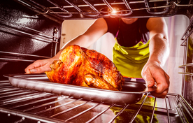 火鸡美食食材背景海报素材