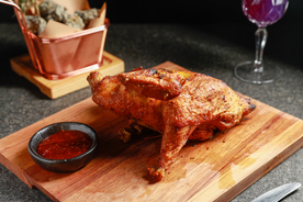 烤鸡美食食材背景海报素材