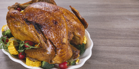 火鸡美食食材背景海报素材